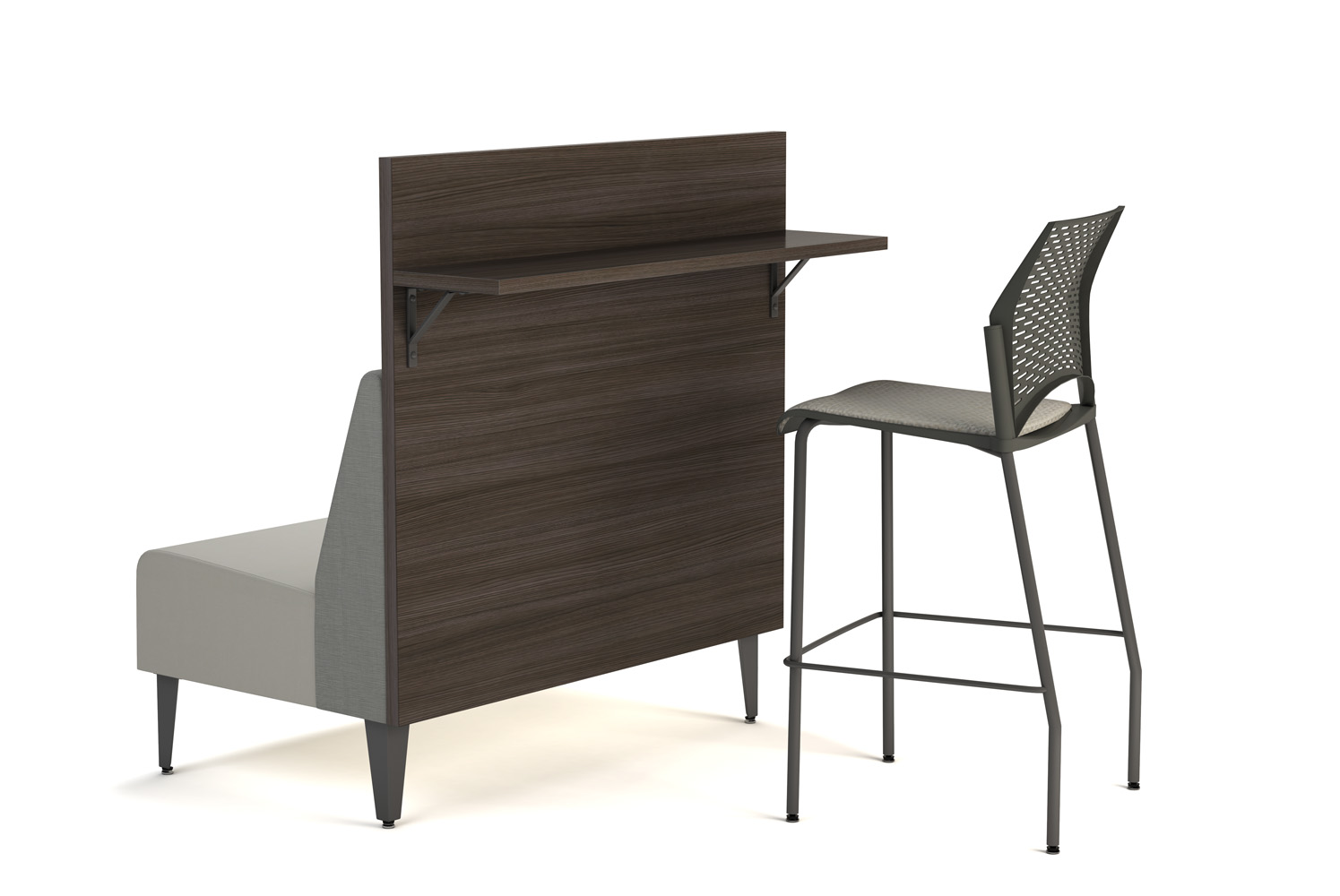 Malibu 44 Modular with Panel and Shelf with Rewind Chair